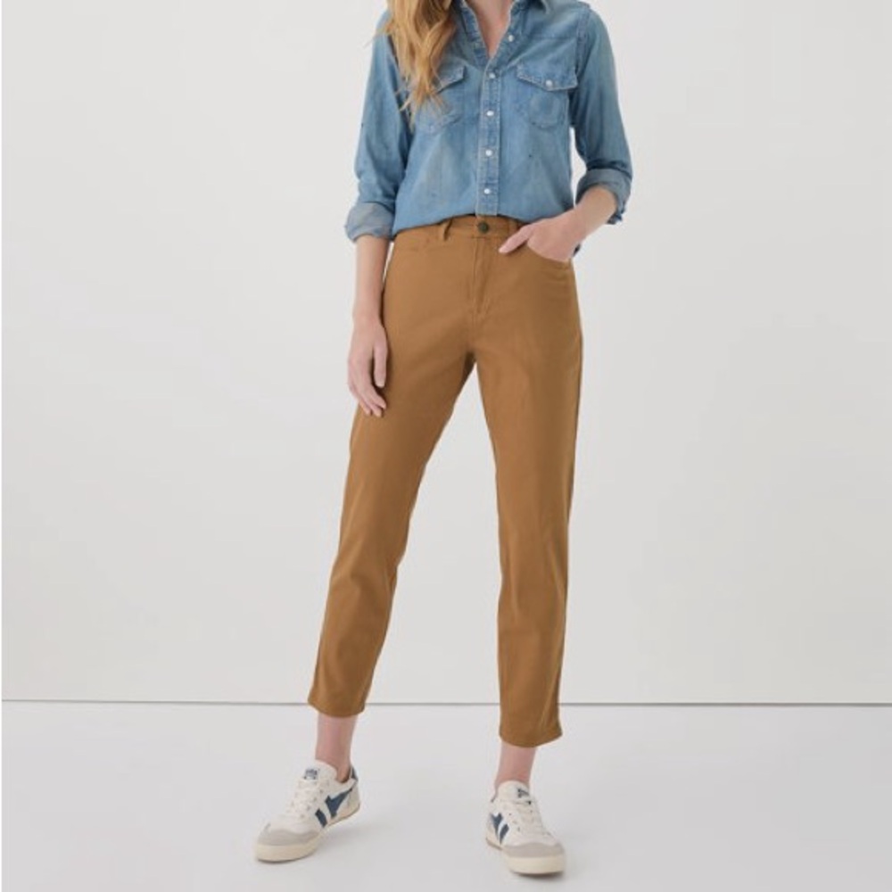 Pact Stretch Twill Denim Slim Pant Camel size XL